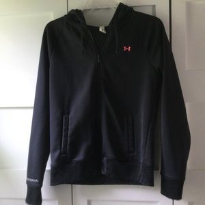 Under Armour Black Hooded Sweatshirt Jacket
